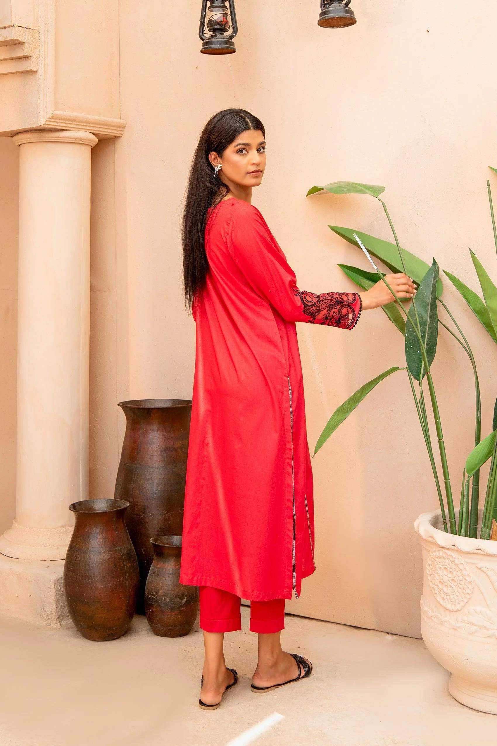 Embroidered Lawn Shirt - Image 3